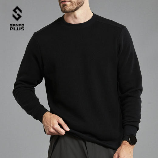 SANFO PLUS SJC-21074 冰雾圆领毛织卫衣 商品图1