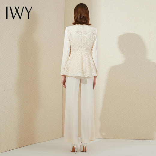 IWY/杏色职业装正装气质高端置业顾问女装套装时尚修身装通勤工作服203004C1+P2 商品图3