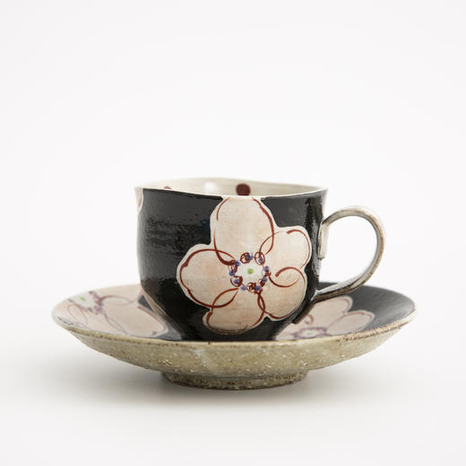 【虚空藏窑】日本原产浪漫樱花系列九谷烧手工咖啡杯(100ml) 商品图4