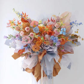 《绚烂》熊抱花束