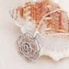 PANDORA/潘多拉  高贵典雅女士925银镂空玫瑰吊坠项链 390368CZ 商品缩略图2