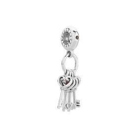 PANDORA/潘多拉女士925银串饰吊坠爱之钥797654NPMMX