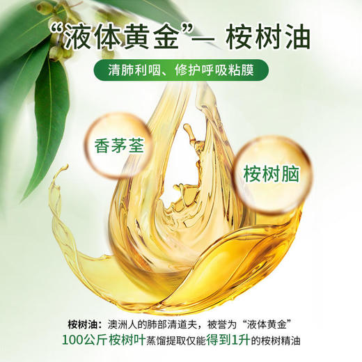 【缓解嗓子不舒，呼吸更顺畅】新西兰诺维康润喉清肺充气糖尤加利麦卢卡蜂蜜充气糖果3瓶起送99元LOFR口气珠 商品图2