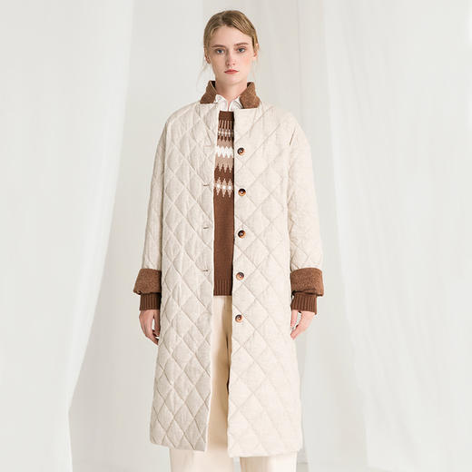 famecoco范可儿长款羽绒服冬季保暖外套F218AH005 商品图0