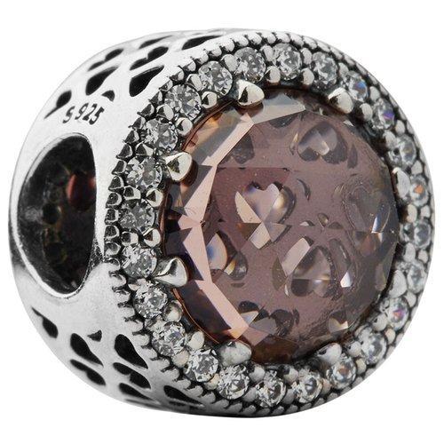 PANDORA/潘多拉 925银粉色闪亮的心串饰串珠 791725NBP 商品图0