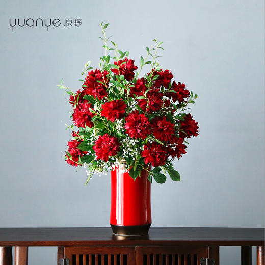 大丽花仿真花高品质假花装饰花摆设花束家居客厅摆件餐桌花摆花 商品图3