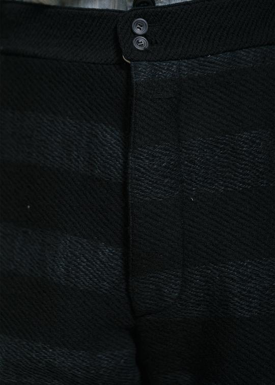 John Alexander Skelton Black & Blue Striped Weaver Trousers