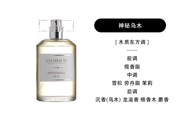莎邦随身装神秘乌木chabaudmaisondeparfummysteriousoud