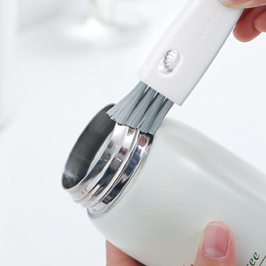 日本MARNA杯盖清洁刷杯刷清洁刷洗杯刷保温杯奶瓶死角清洁刷神器 商品图3