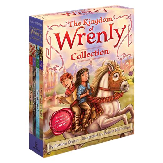 儿童魔法故事1-4册盒装 英文原版 The Kingdom of Wrenly Collection 1-4 儿童魔法故事 奇幻冒险章节小说 商品图1