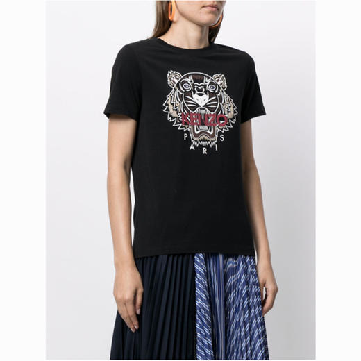KENZO 高田贤三 经典大虎头 女士圆领T恤 黑色 FB62 TS846 4YB 99 商品图2