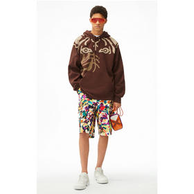 KENZO 高田贤三 连帽 男士卫衣 咖啡 FB65 SW538 4MO 90