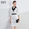 IWY/白色职业套装女气质名媛正装通勤西装七分袖连衣裙白领工作服Q643 商品缩略图1