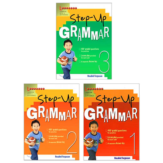 正版 学乐英语语法进阶1-3册 英文原版小学教材 Step Up Grammar 1-3 小学英语语法进阶练习 1-3年级 全英文版 附答案 进口书籍 商品图1
