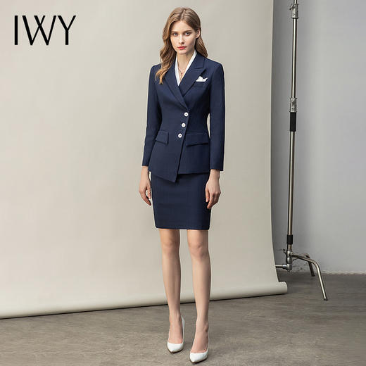 IWY/气质西装套裙女职业韩版休闲西服外套气质修身正装时尚工装CS10350 商品图2