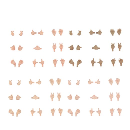 【GSC现货】粘土人Doll 替换手套装 02（almond milk/cinnamon/cream/peach） 商品图5