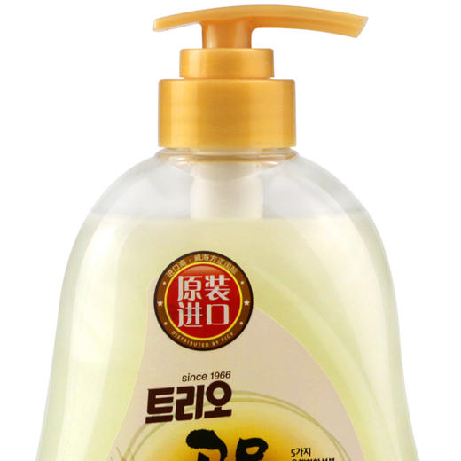 韩国爱敬进口宝宝洗洁精 清洗餐具水果谷物婴儿孕妇可用洗涤剂 750ml 商品图5