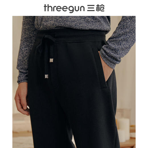 Threegun三枪 【超密绒】男士休闲家居长裤-61017B011 商品图6
