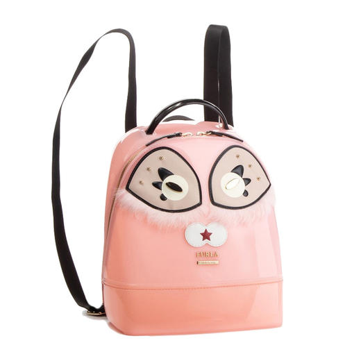 QH Furla 芙拉 女士粉色PVC双肩包 978647 商品图0