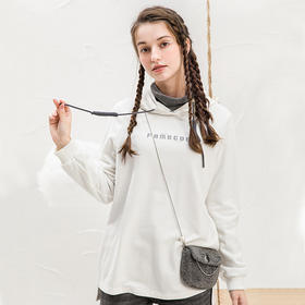 famecoco范可儿连帽卫衣款潮ins印花宽松上衣F218BL005