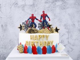蜘蛛侠（玩偶随机）蛋糕3