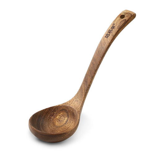 达乐丰鸡翅木大汤勺无漆实木家用盛汤弯柄汤勺 商品图0
