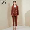 IWY/时尚棕色职业西装女套装气质工装名媛公务员面试正装西服通勤套裤	213189C1+P1 商品缩略图2