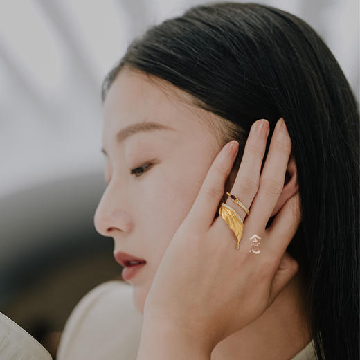 戒指 | 金仙鹤长嘴戒指 商品图1