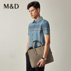 M＆D/名盾短袖衬衫男早秋商务休闲高弹百搭短袖衬衣职业上装