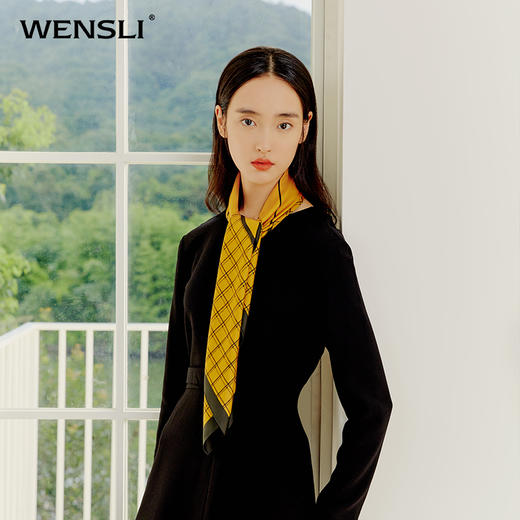 双面印花大方巾-织梦 商品图1