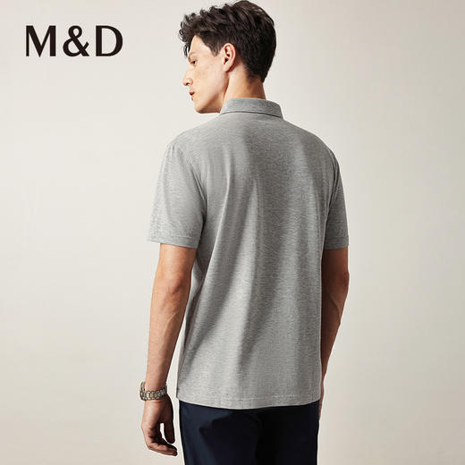 MD名盾名盾春夏男士短袖polo衫纯棉中青年商务休闲T恤男 商品图3