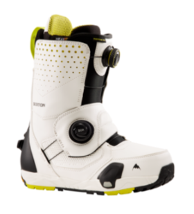 2122 BURTON MENS PHOTON STEP ON STOUT WHITE/YELLOW 7.5/40.5