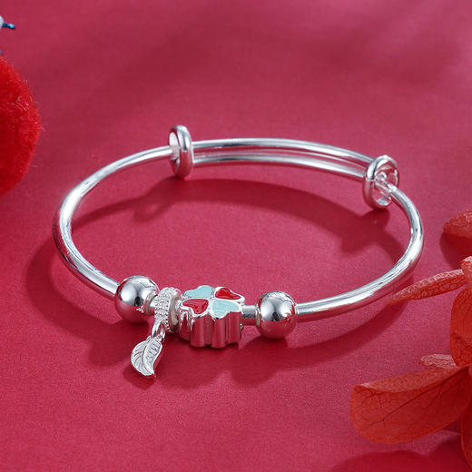 子佩集S990银【幸运心】童镯【MYSZ001】-2110 商品图1