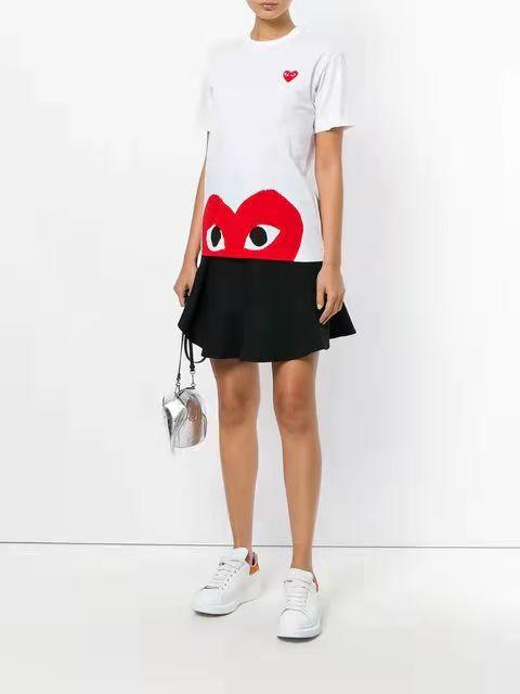 LA现货 IT CDG PLAY COMME des GARCONS川久保玲 女装短袖T恤春夏休闲 商品图6