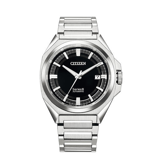 西铁城日本正品全新Series8系列商务休闲日历机械表NB6010-81E 商品图1