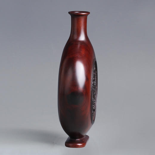 蟠龙戏珠°大款&小款 酸枝镶紫光檀花瓶 商品图2