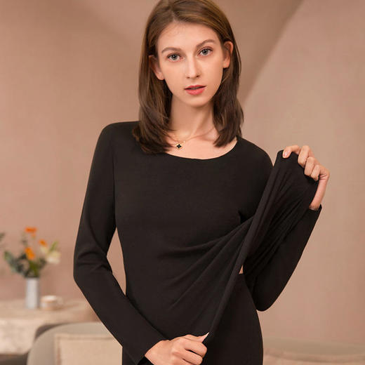 【寒冬保暖新趋势】LISVIN双面磨毛德绒保暖套装羊绒质感速暖锁温三倍高弹有效储热保暖 商品图3