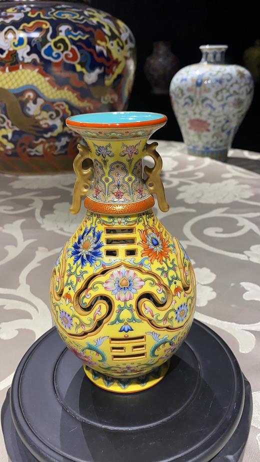 阳士琦【清乾隆如意八卦转心瓶】 商品图0