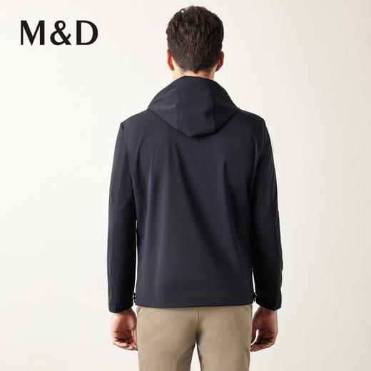 M＆D/名盾早秋新款休闲男士夹克中青年防水保暖连帽外套 商品图3