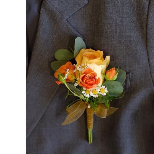 橙色系胸花 商品图0