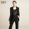 IWY/气质黑色西装套装女秋冬时尚职业正装气质女神范高端修身OL工作服	213155C1+P6 商品缩略图1