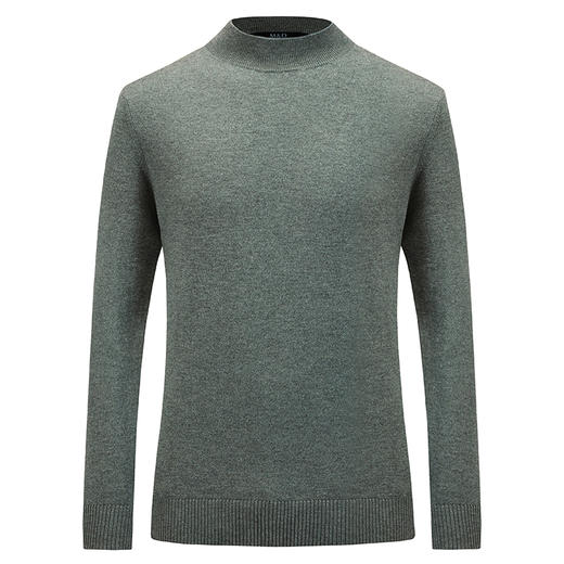 MD名盾纯色羊毛衫男圆领秋冬套头男士毛衣休闲针织衫加厚保暖 商品图4