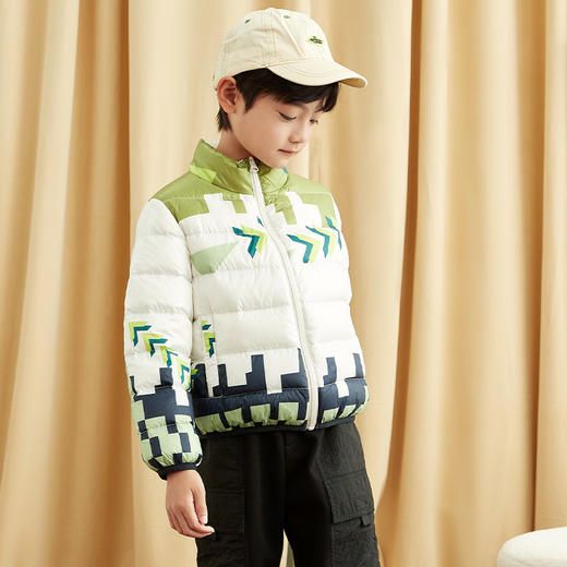 【童装羽绒两件套】21年秋冬新品童装外套连帽防风加厚保暖两件套 商品图3