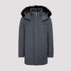 MOOSE KNUCKLES 男士金属驼鹿指关节徽标绗缝连帽羽绒服 深灰色 M31MP221 141 商品缩略图0