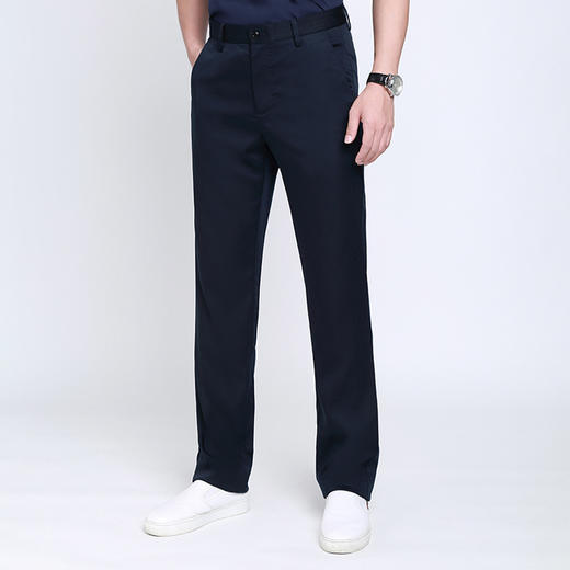 MD薄款休闲裤男士夏季新款弹力宽松商务西裤职业免烫直筒西装长裤 商品图3