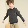 【童装提花羊绒衫】羊绒世家童装男宝100%山羊绒衫圆领套头保暖毛衣 商品缩略图3