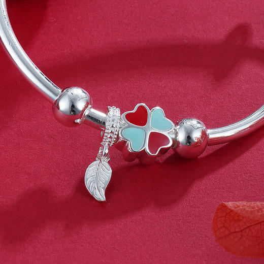 子佩集S990银【幸运心】童镯【MYSZ001】-2110 商品图4