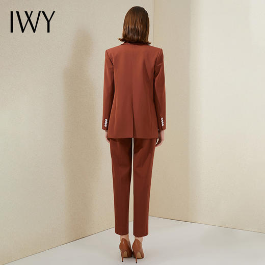 IWY/时尚棕色职业西装女套装气质工装名媛公务员面试正装西服通勤套裤	213189C1+P1 商品图3