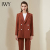 IWY/时尚棕色职业西装女套装气质工装名媛公务员面试正装西服通勤套裤	213189C1+P1 商品缩略图0