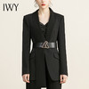 IWY/气质黑色西装套装女秋冬时尚职业正装气质女神范高端修身OL工作服	213155C1+P6 商品缩略图4